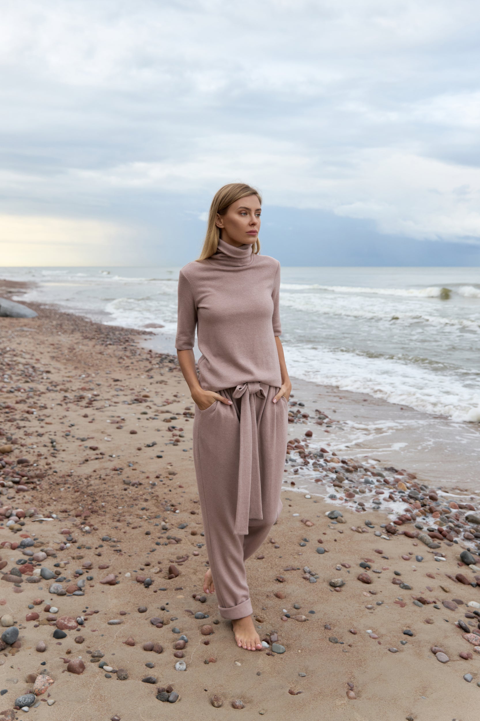 Semel Turtleneck in Dusty Pink