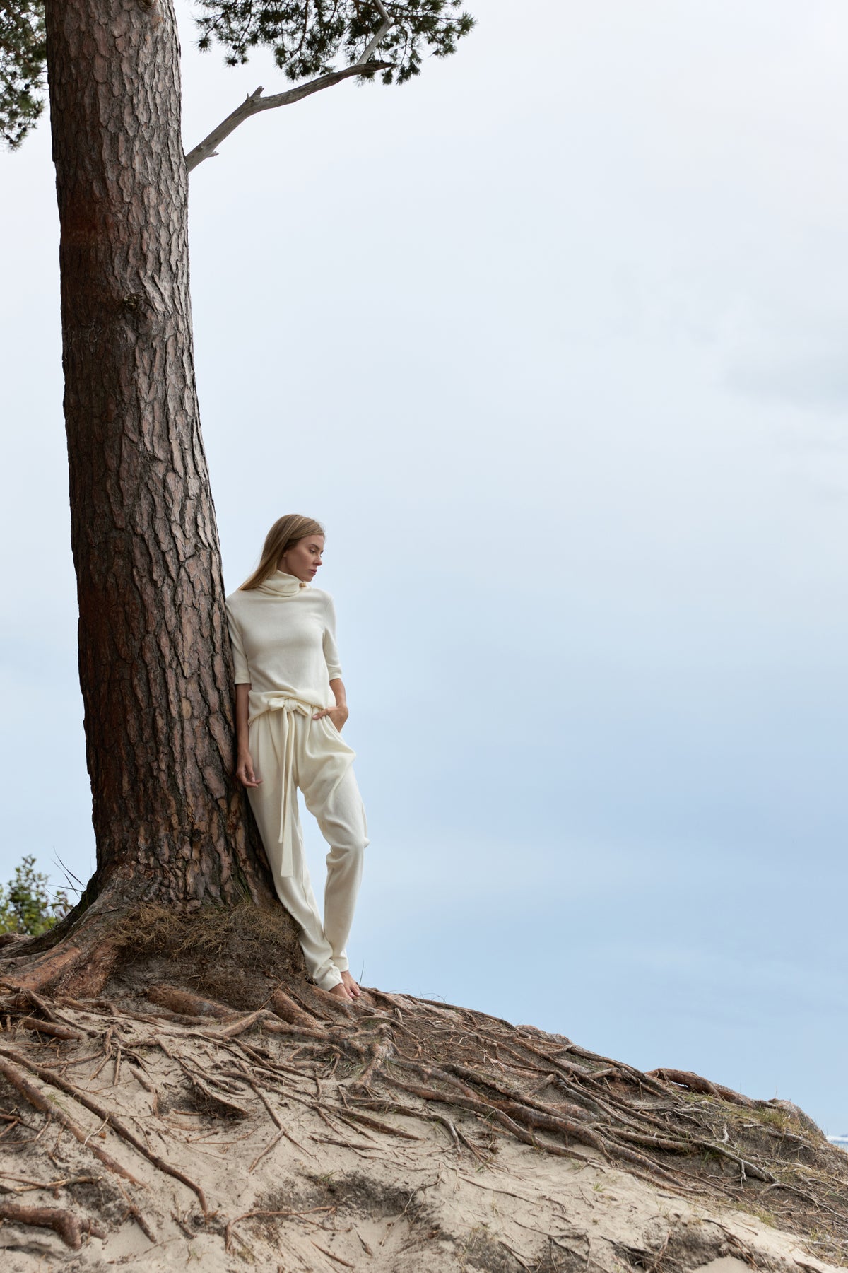 Semel Turtleneck in Ivory White