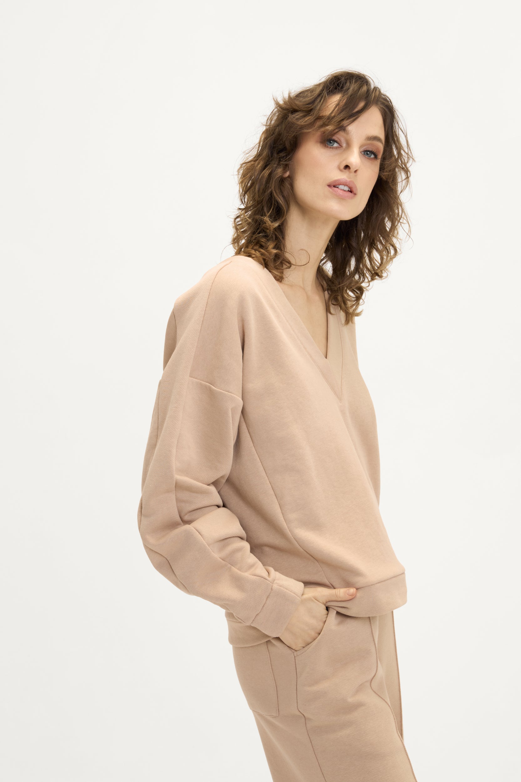 Loungewear Set in Light Brown