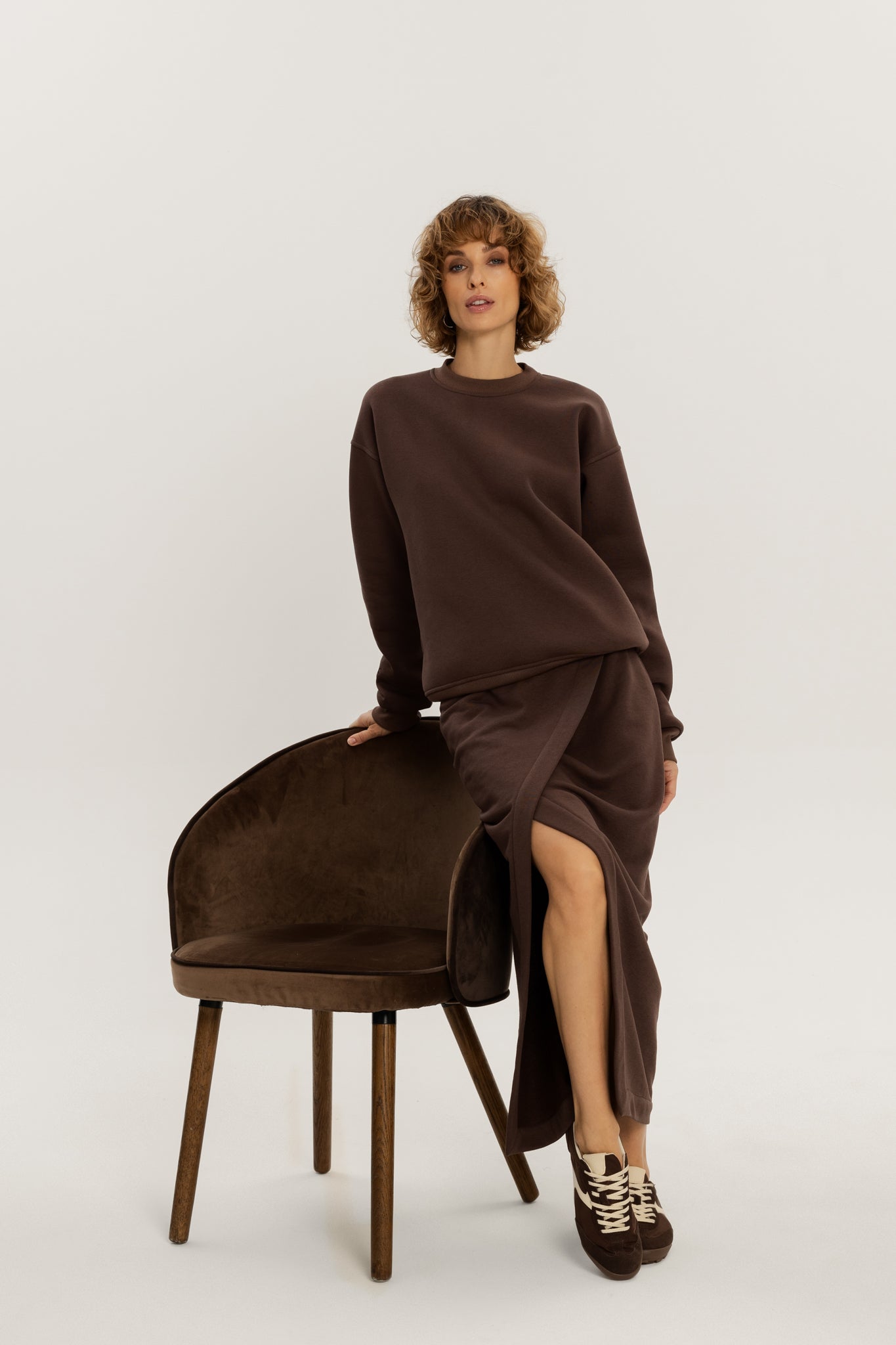 Skirt Unda in Chocolate