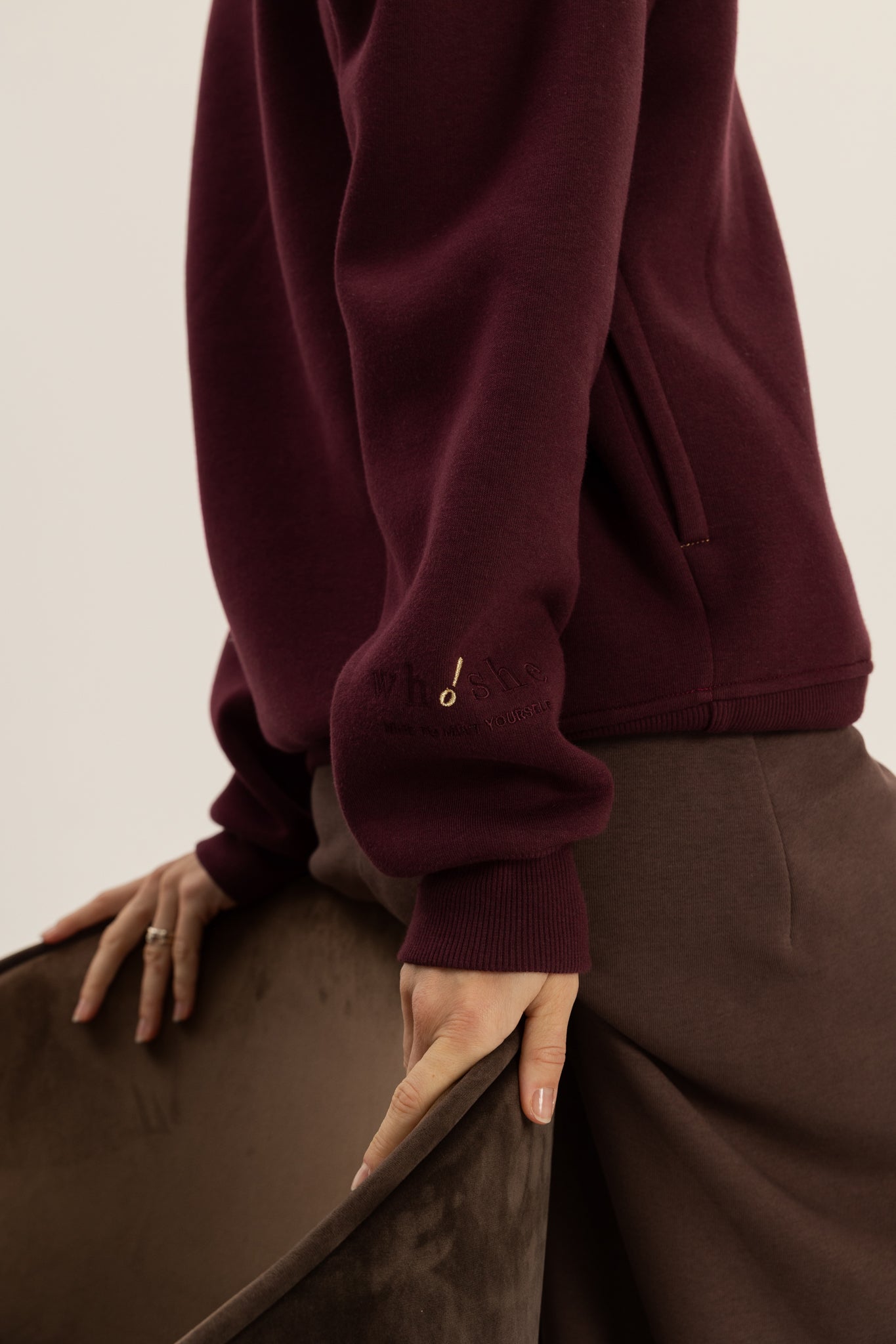 Stella Sweatshirt in Burgundy