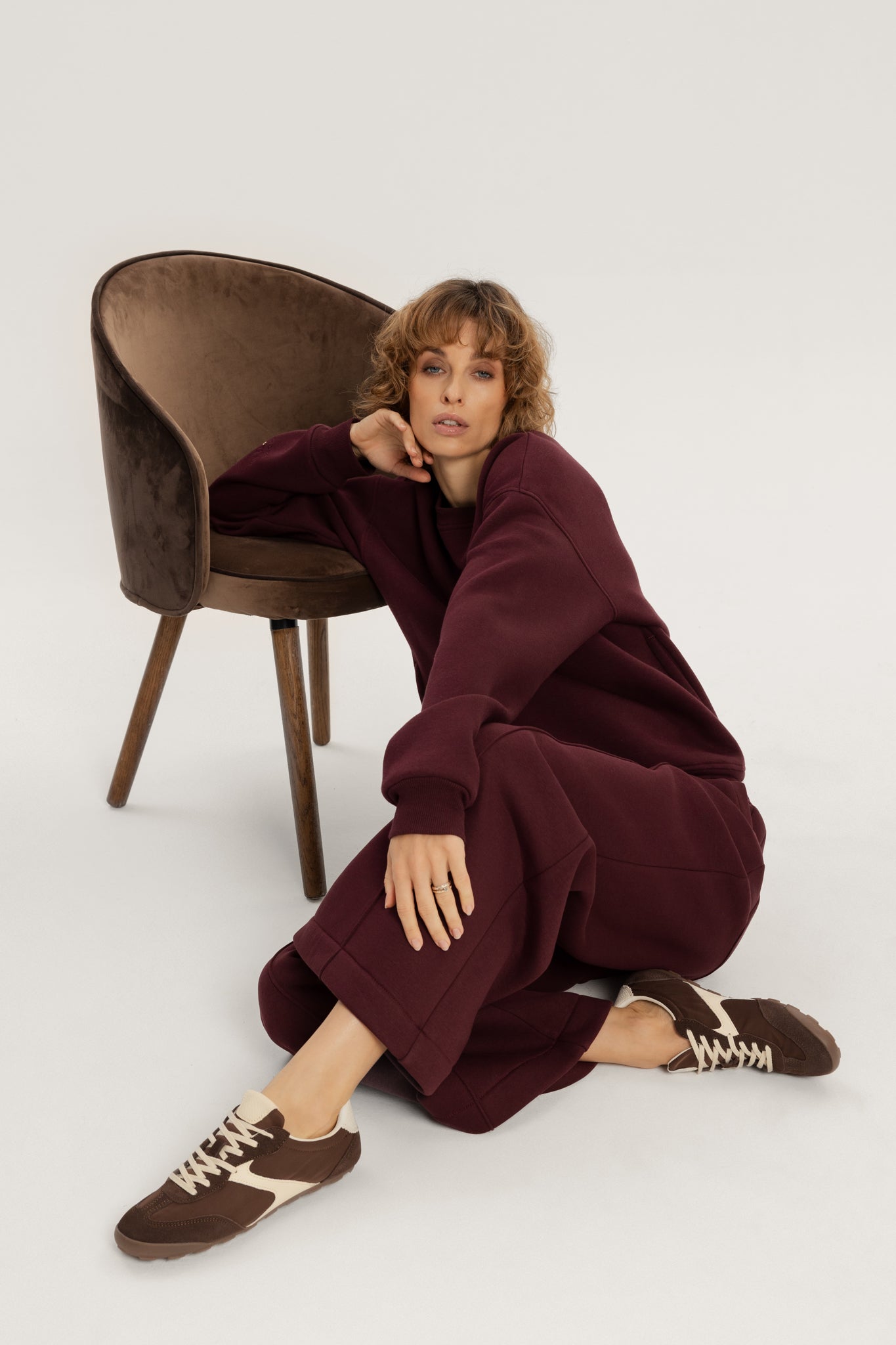 Stella Sweatshirt in Burgundy