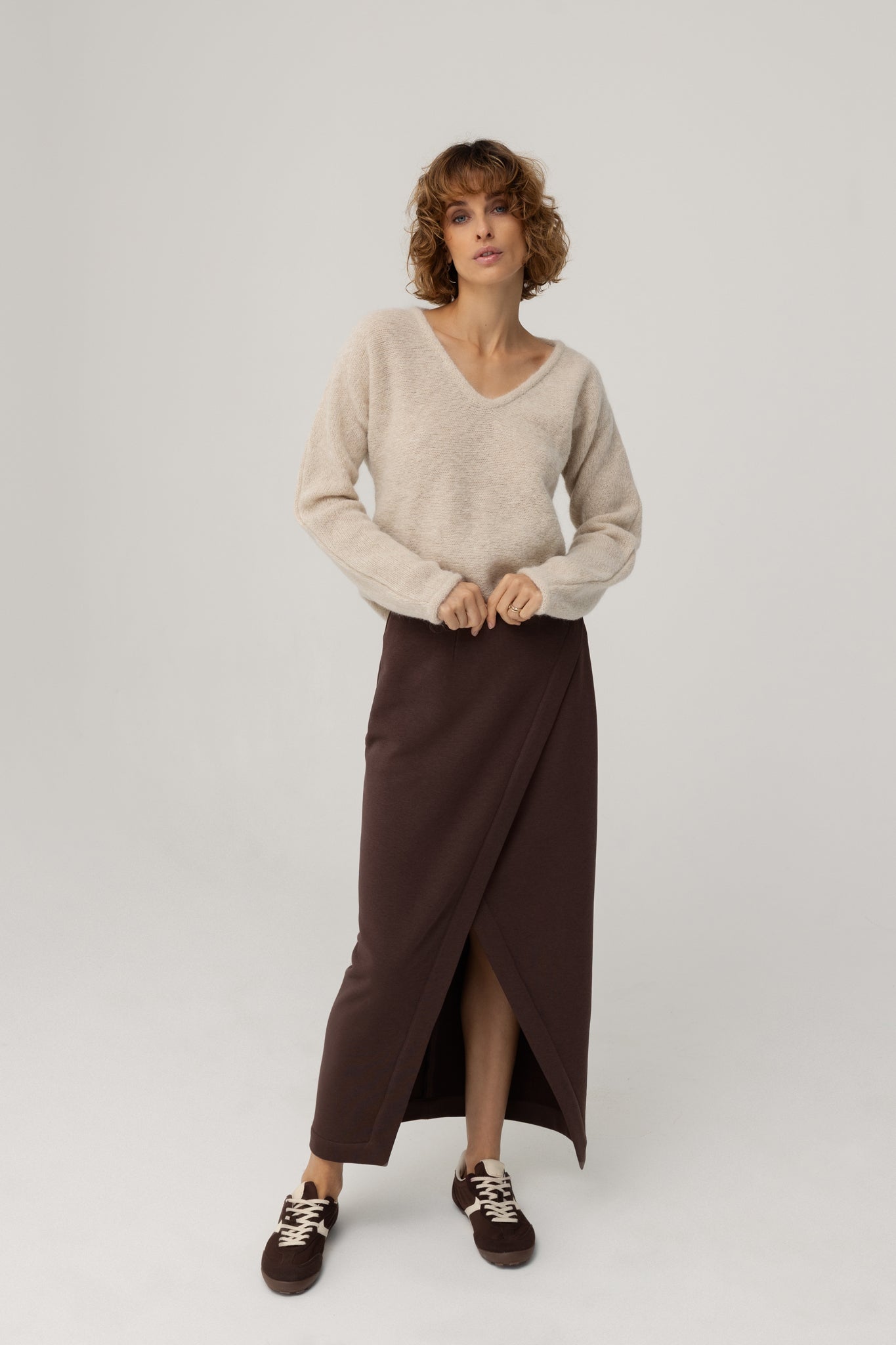 Skirt Unda in Chocolate