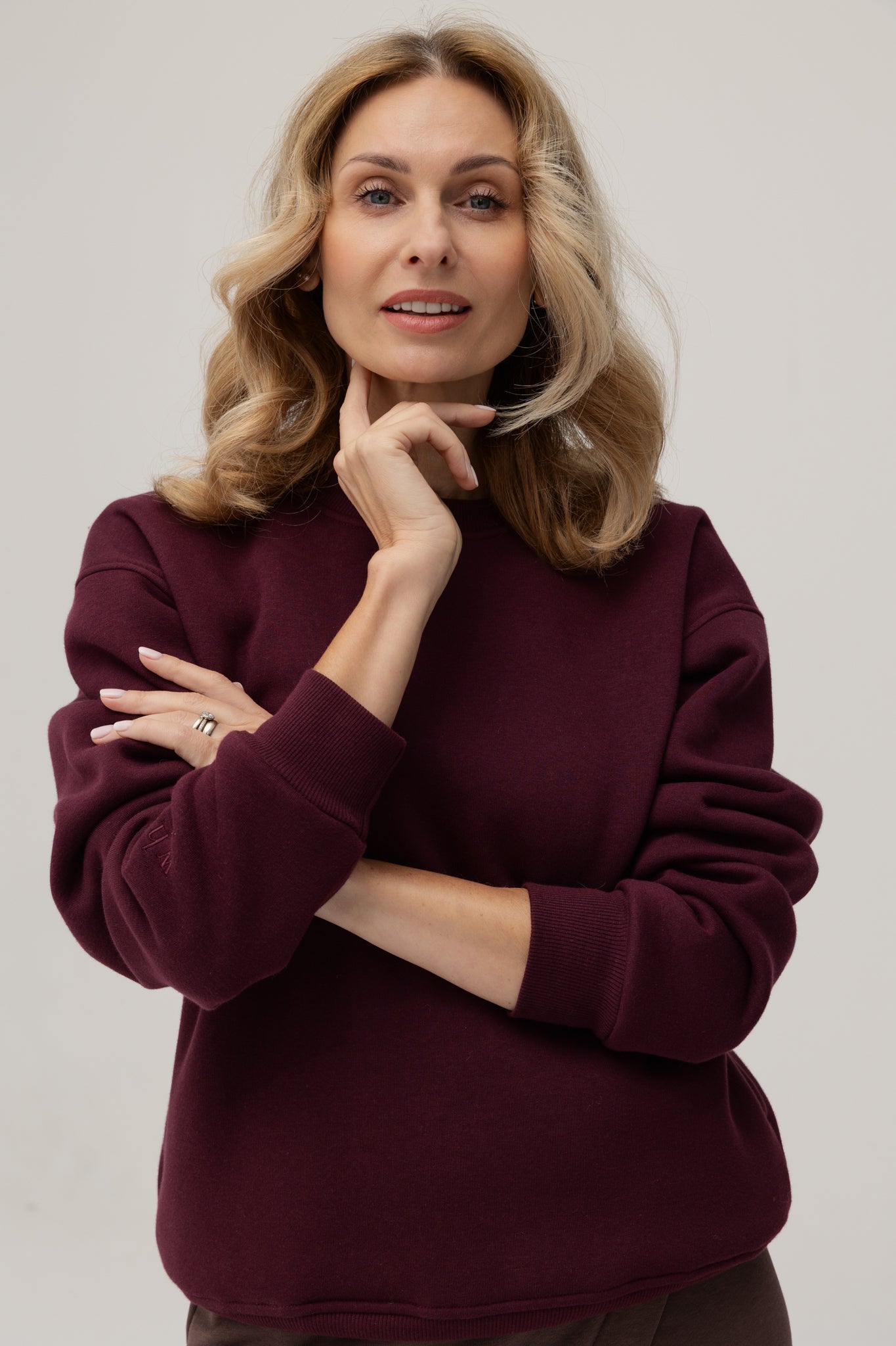 Stella Sweatshirt in Burgundy