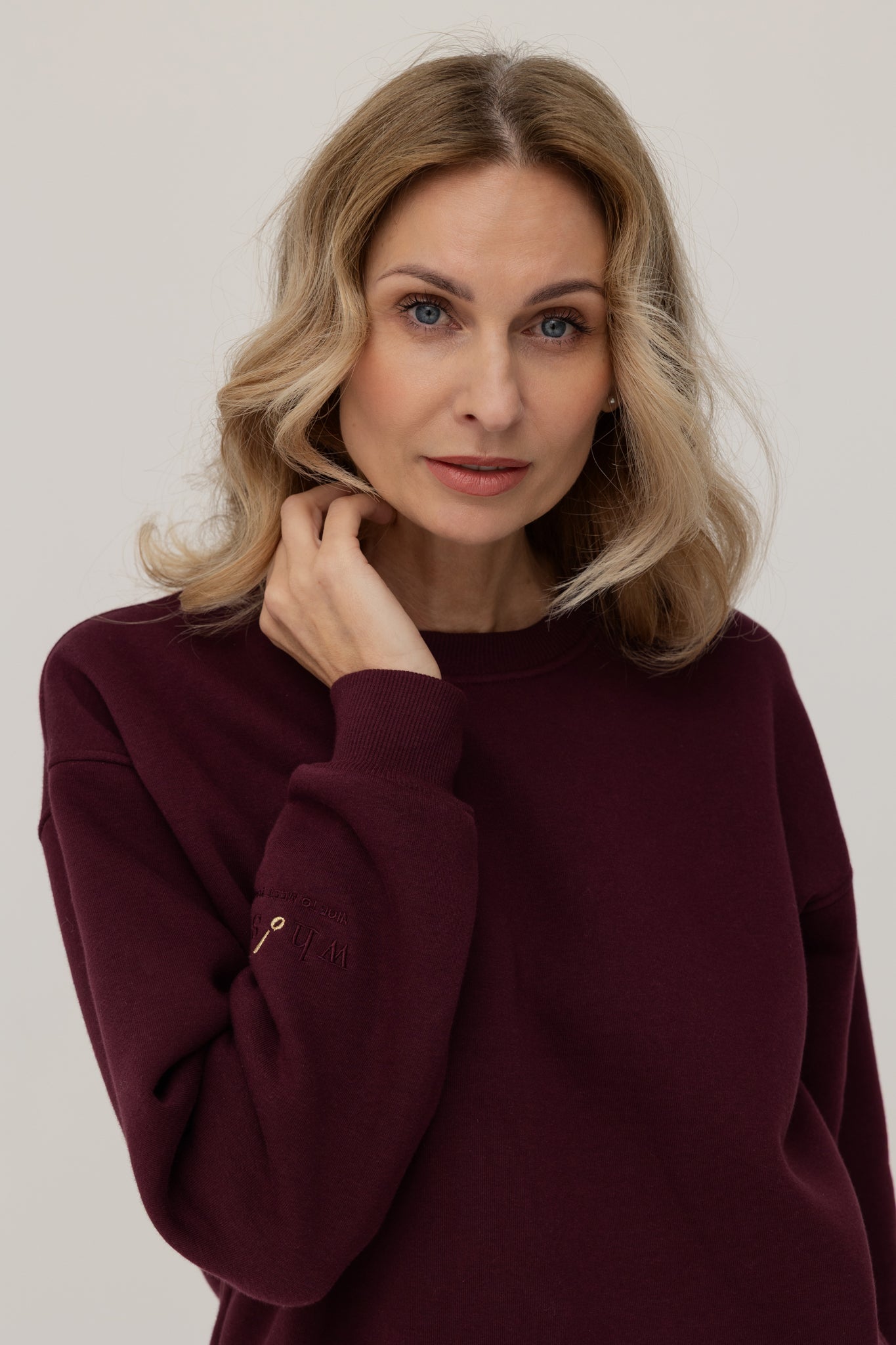Stella Sweatshirt in Burgundy