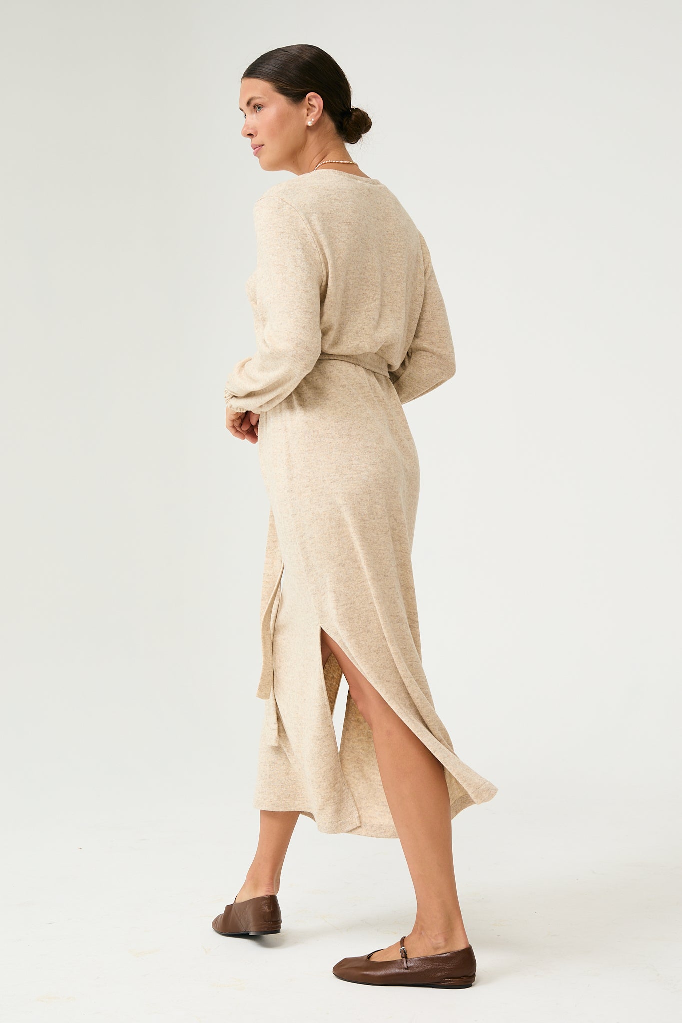 Aurum Midi Dress in Sand