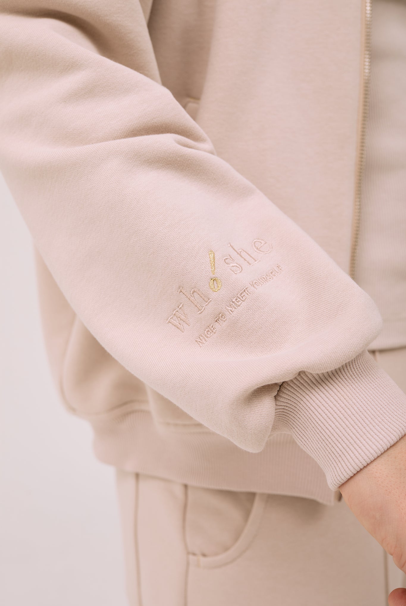 Solum Bomber jacket without collar in Creamy