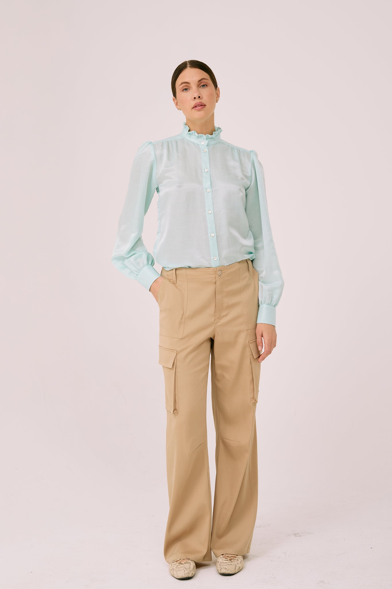 Blouse Aura - Mint colour
