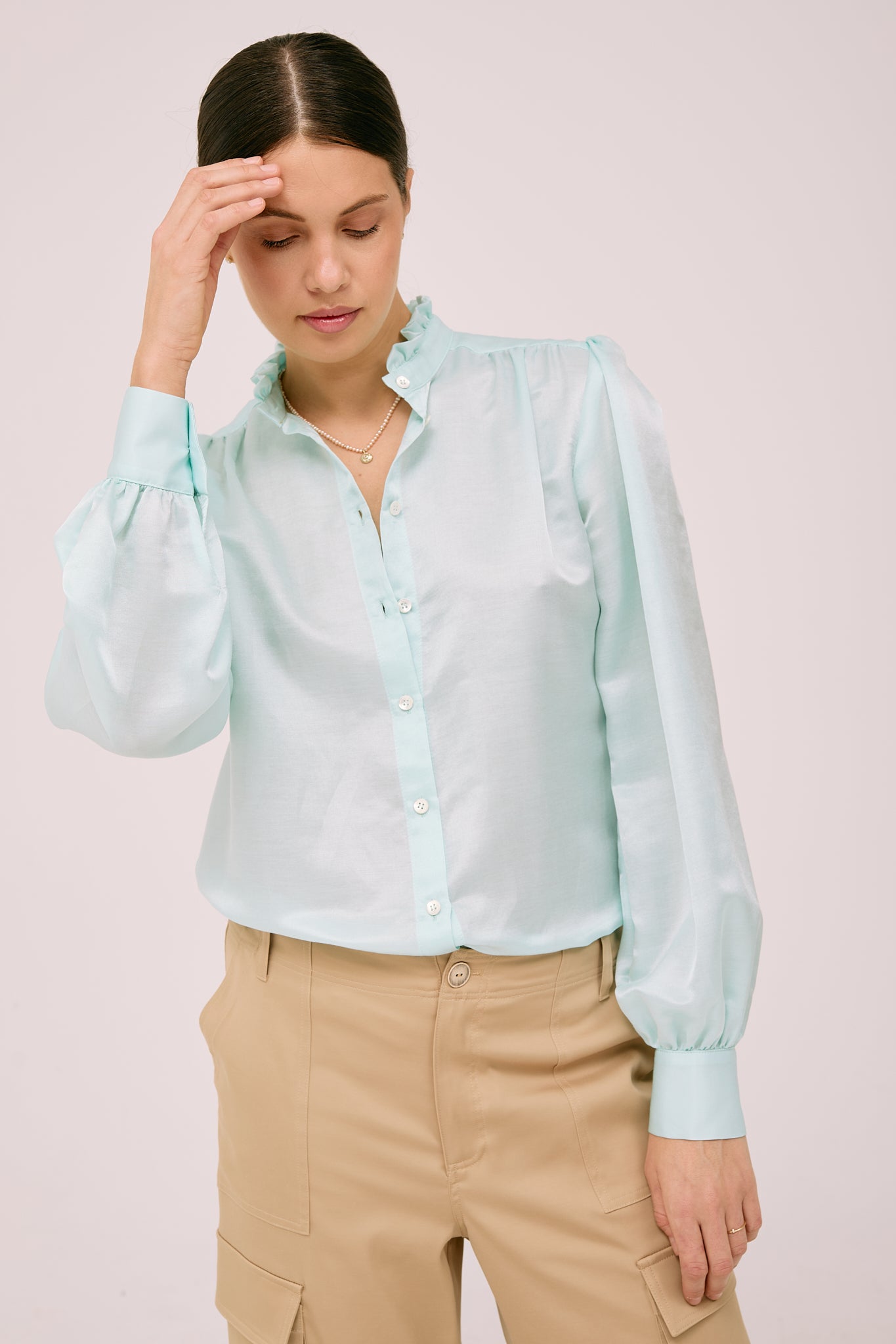 Blouse Aura - Mint colour