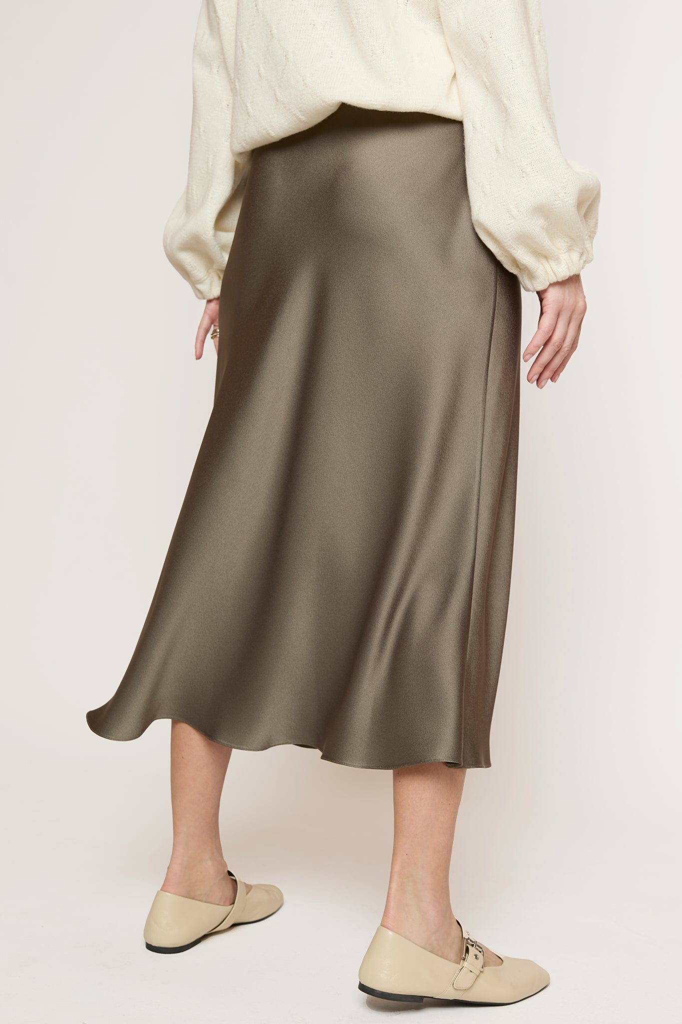 Skirt Silva in Moss green