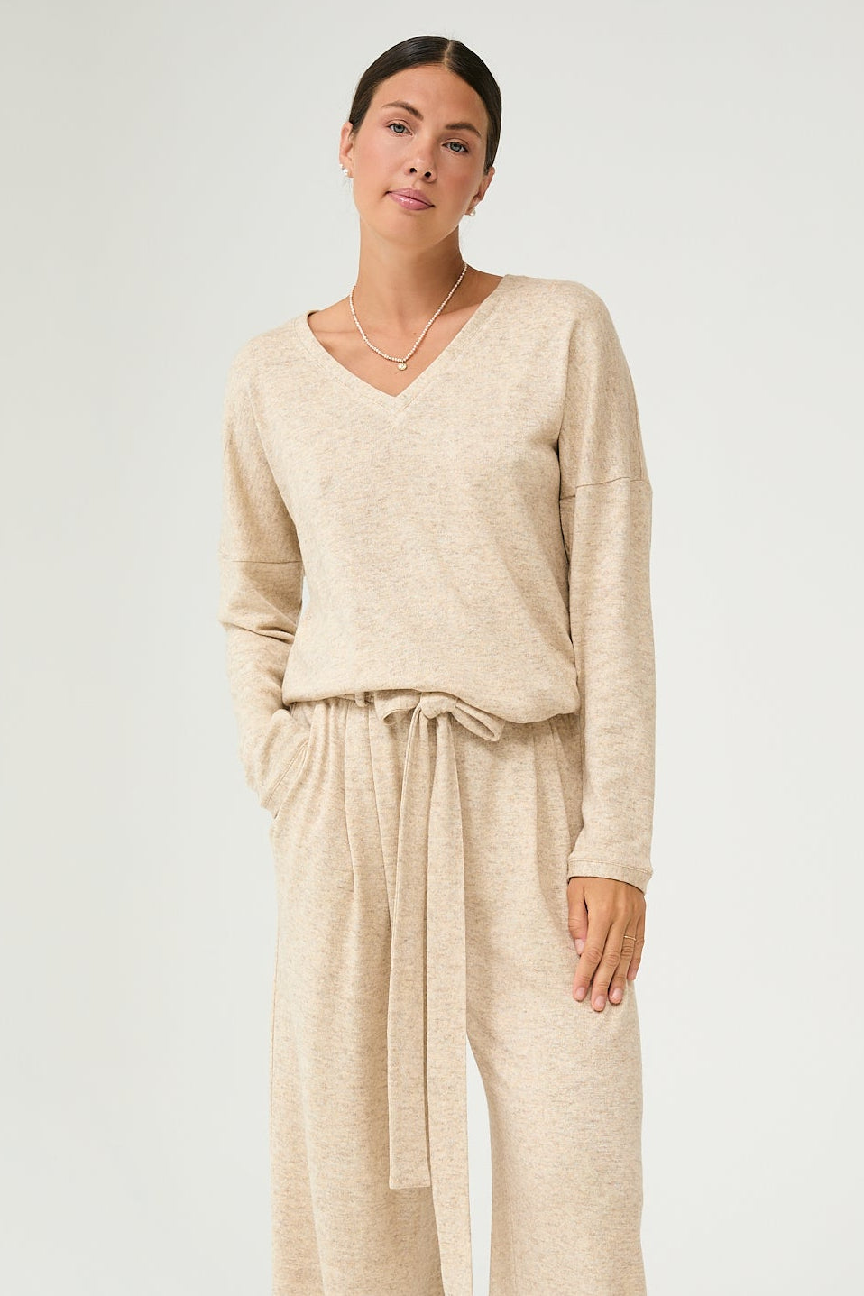 Lumen Pullover in Sand