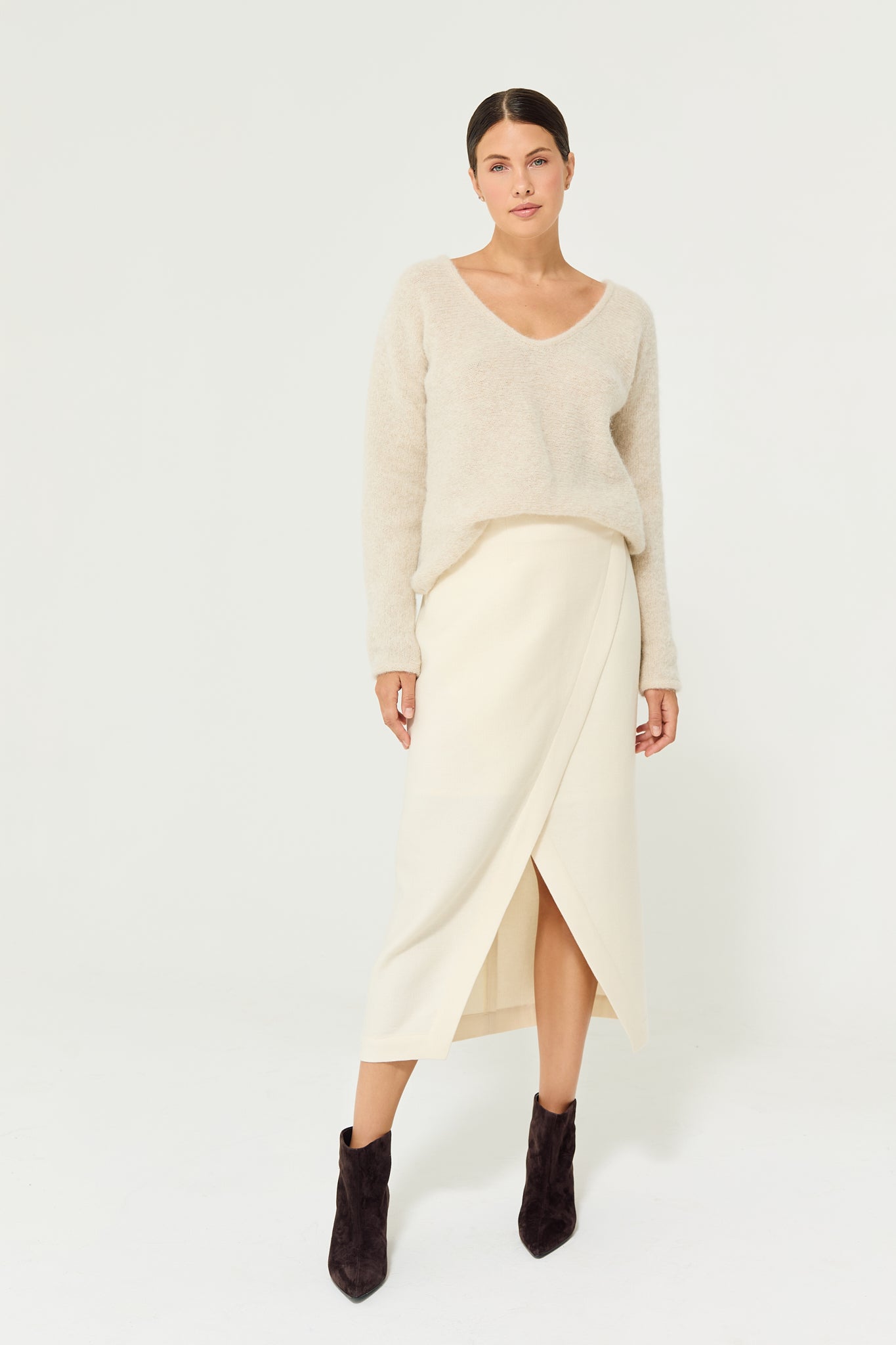 Skirt Lana in Ivory White