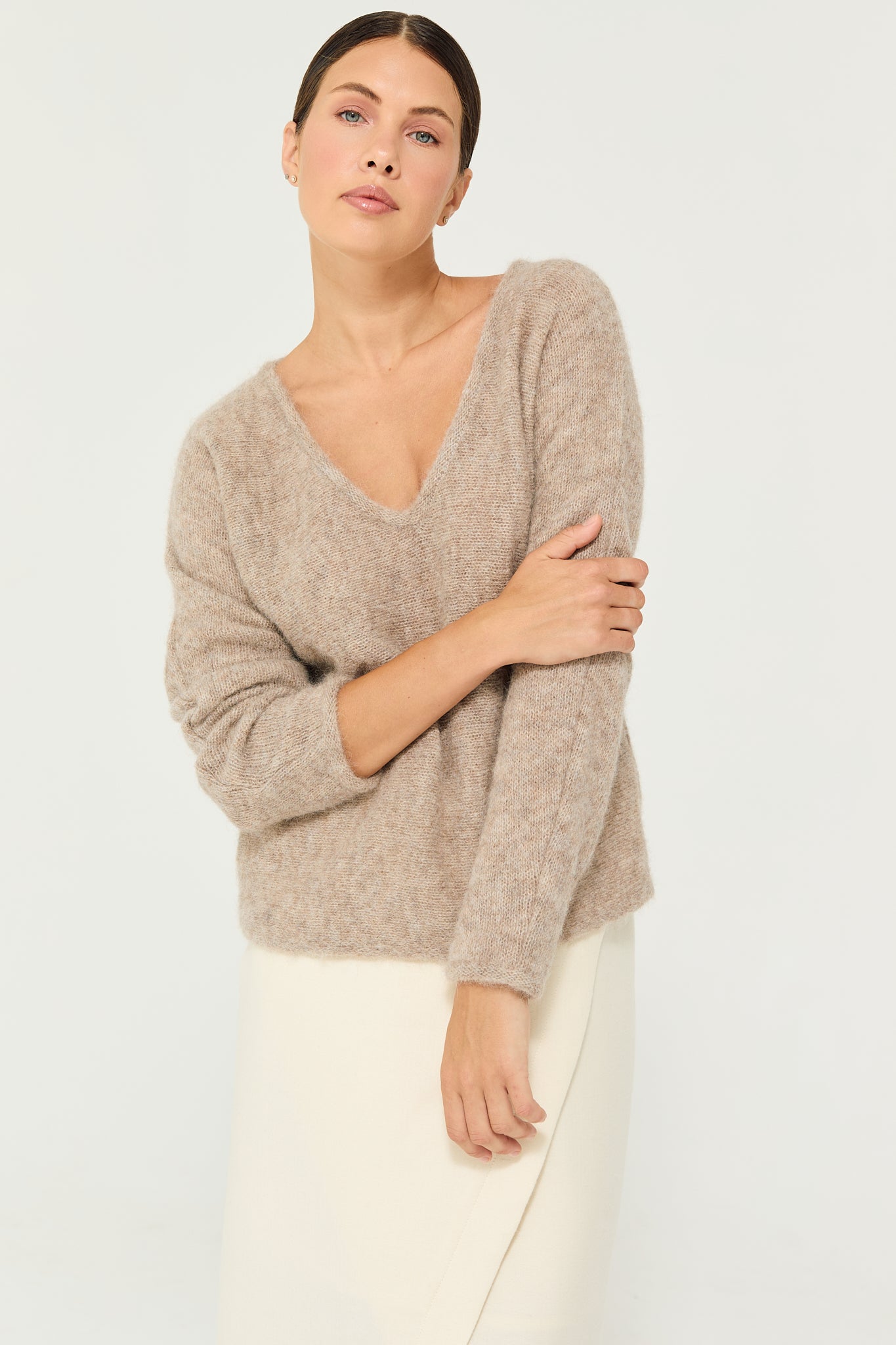 Calor Pullover in Taupe