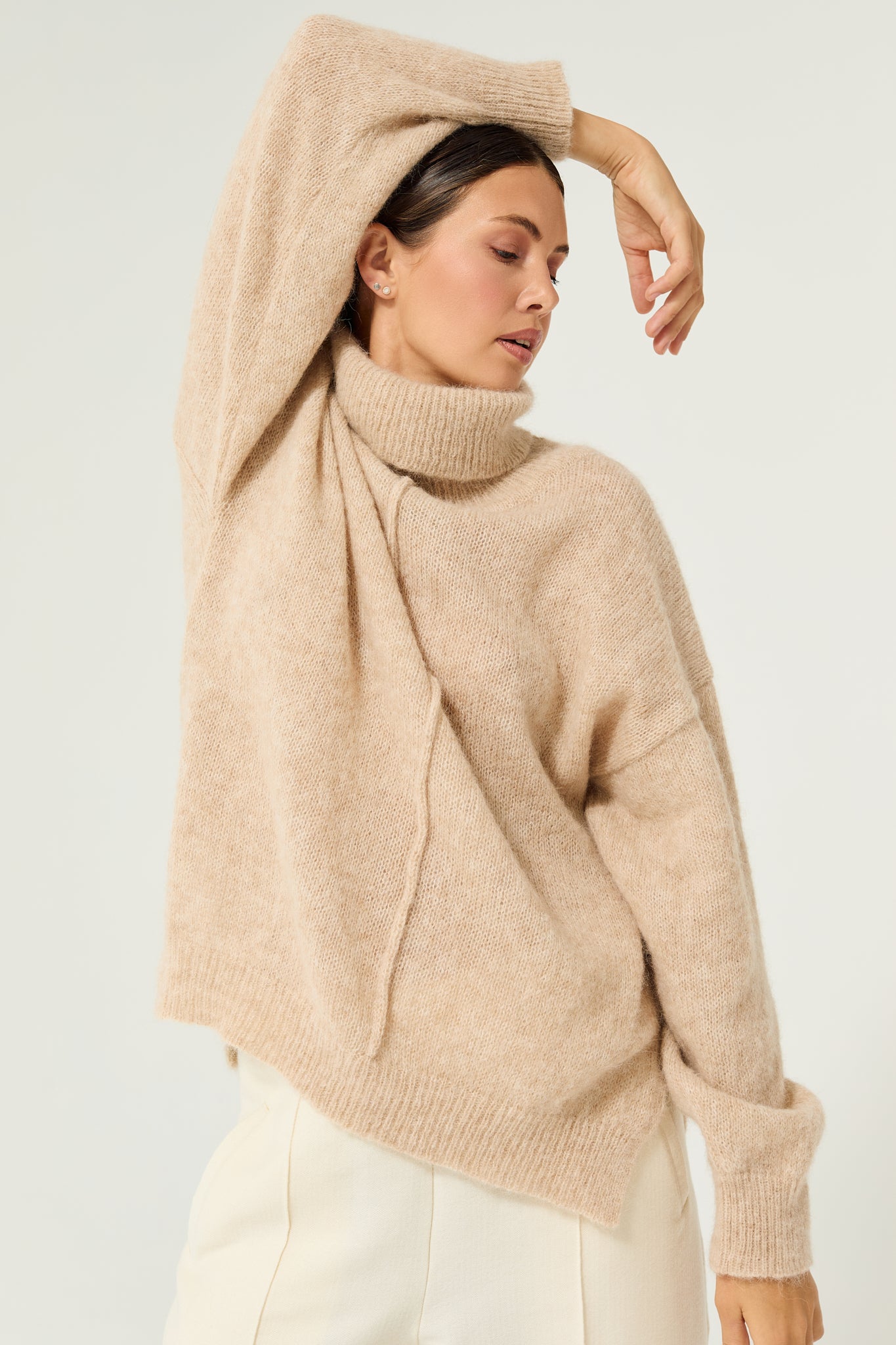Altus Turtleneck Sweater in Sand