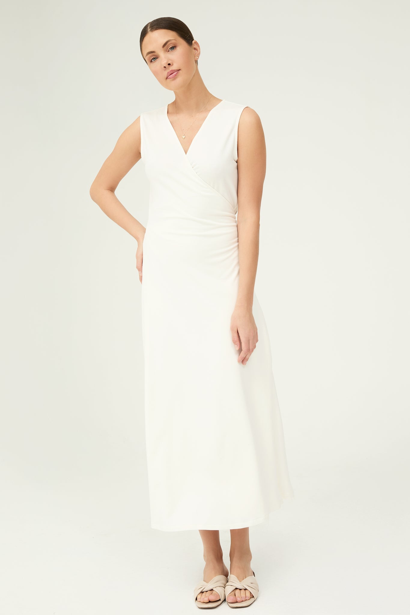 Agneta Dress in Ivory White