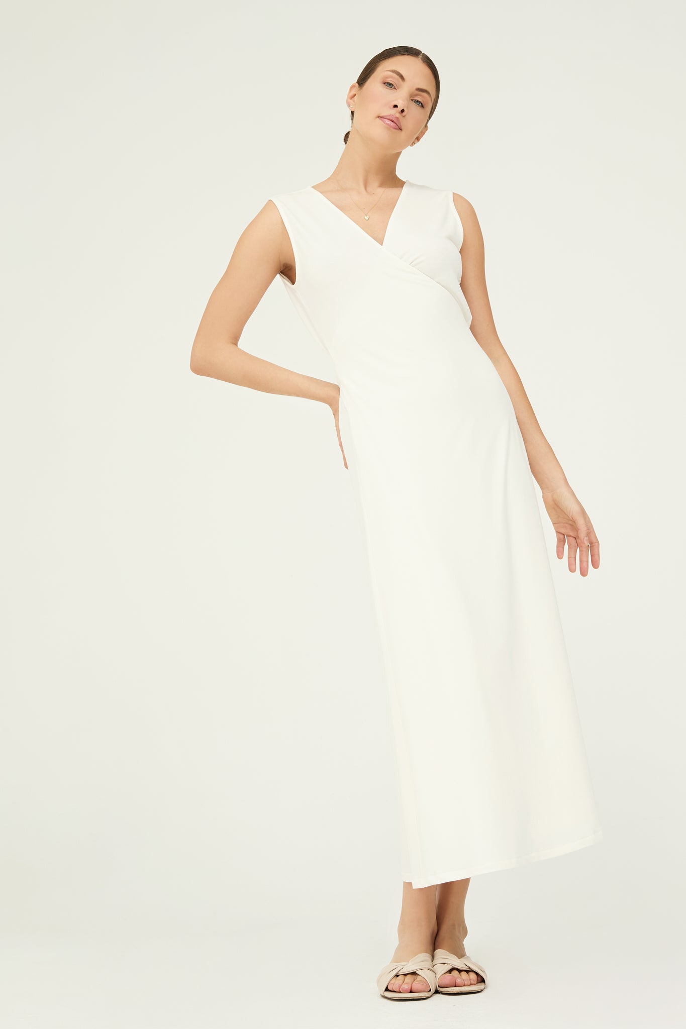 Agneta Dress in Ivory White