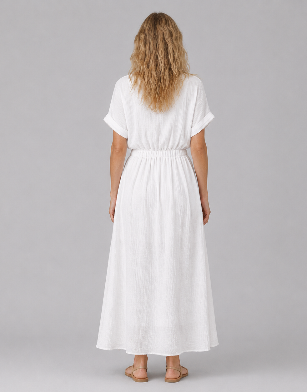 Alba Dress in Ivory White