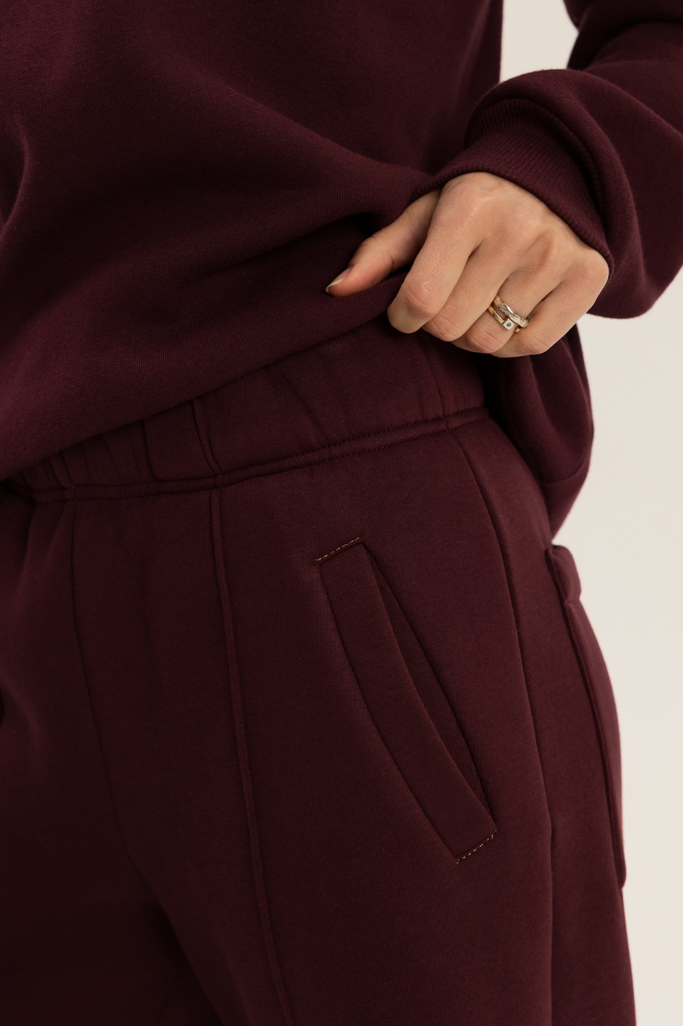 Loungewear Set in Burgundy