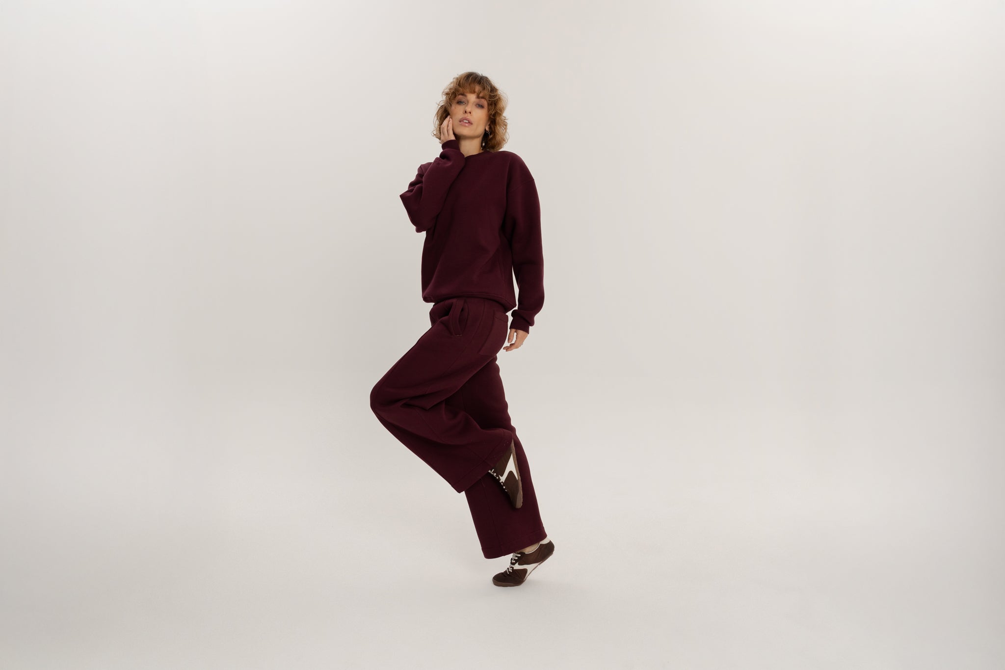 Loungewear Set in Burgundy