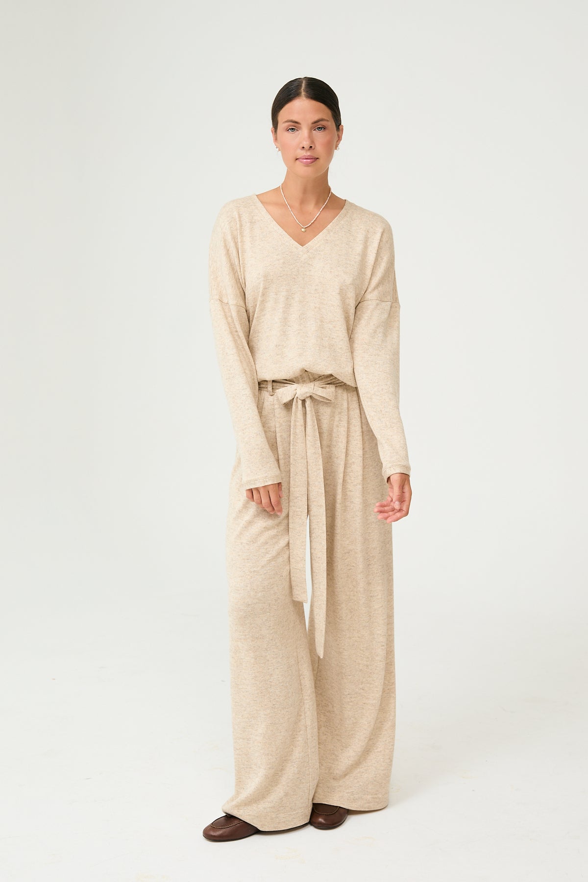 Knitted Set in Sand