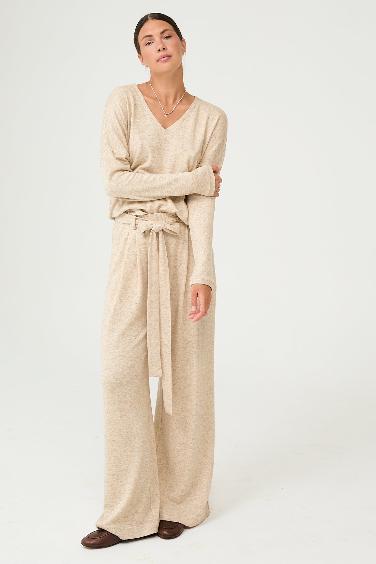 Knitted Set in Sand
