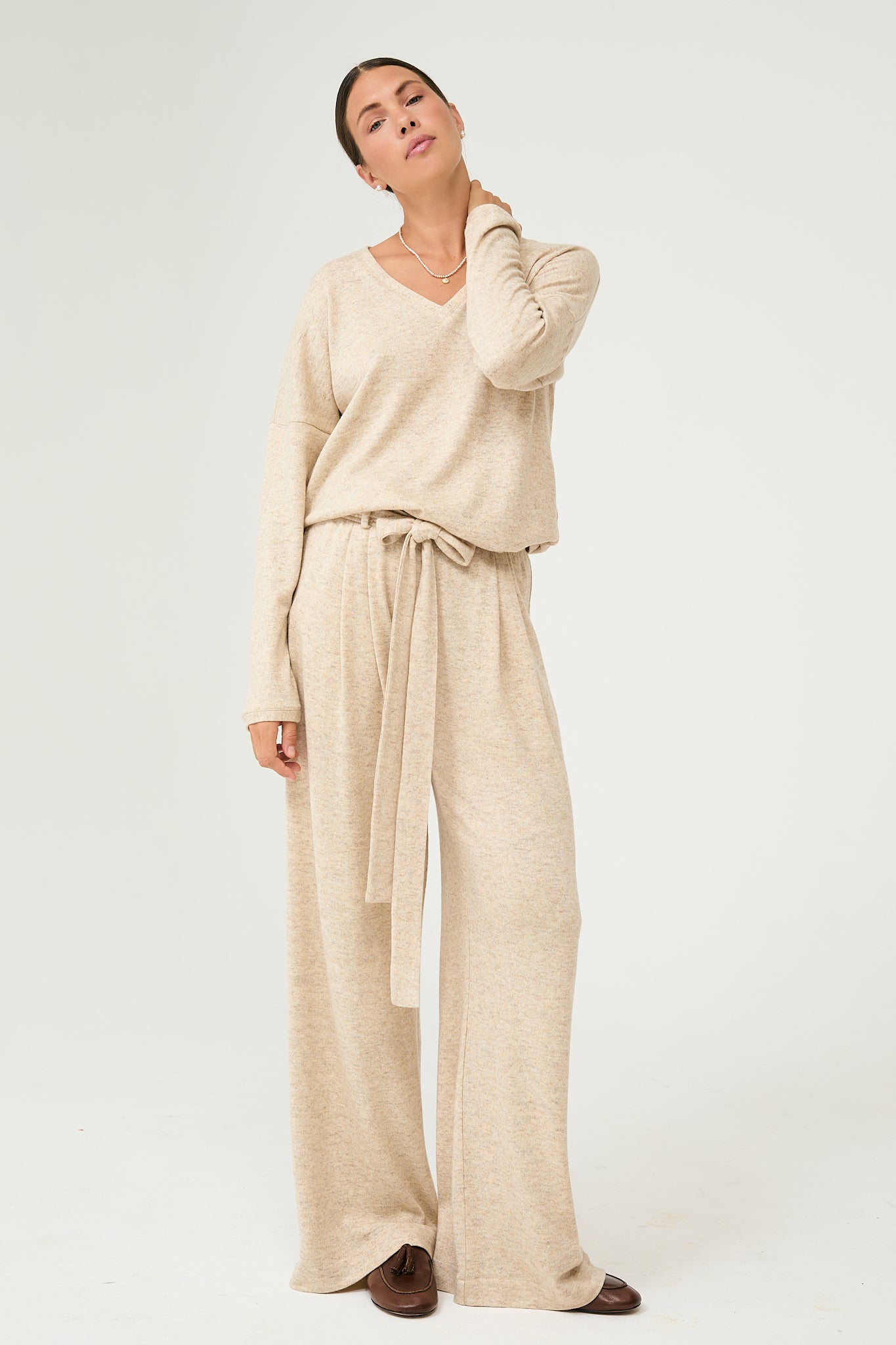 Knitted Set in Sand