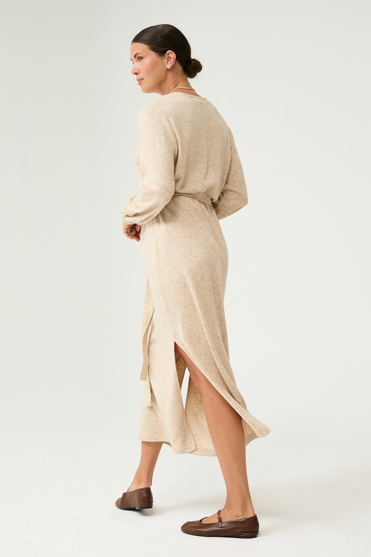 Aurum Midi Dress in Sand