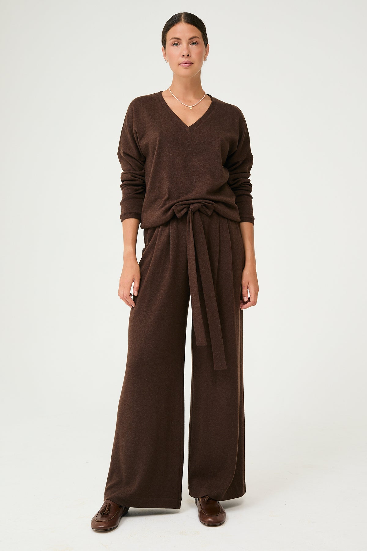 Lumen Pullover in Chocolate