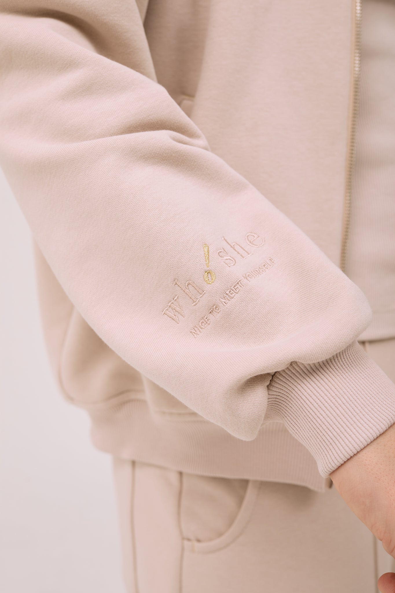 Solum Bomber jacket without collar in Creamy