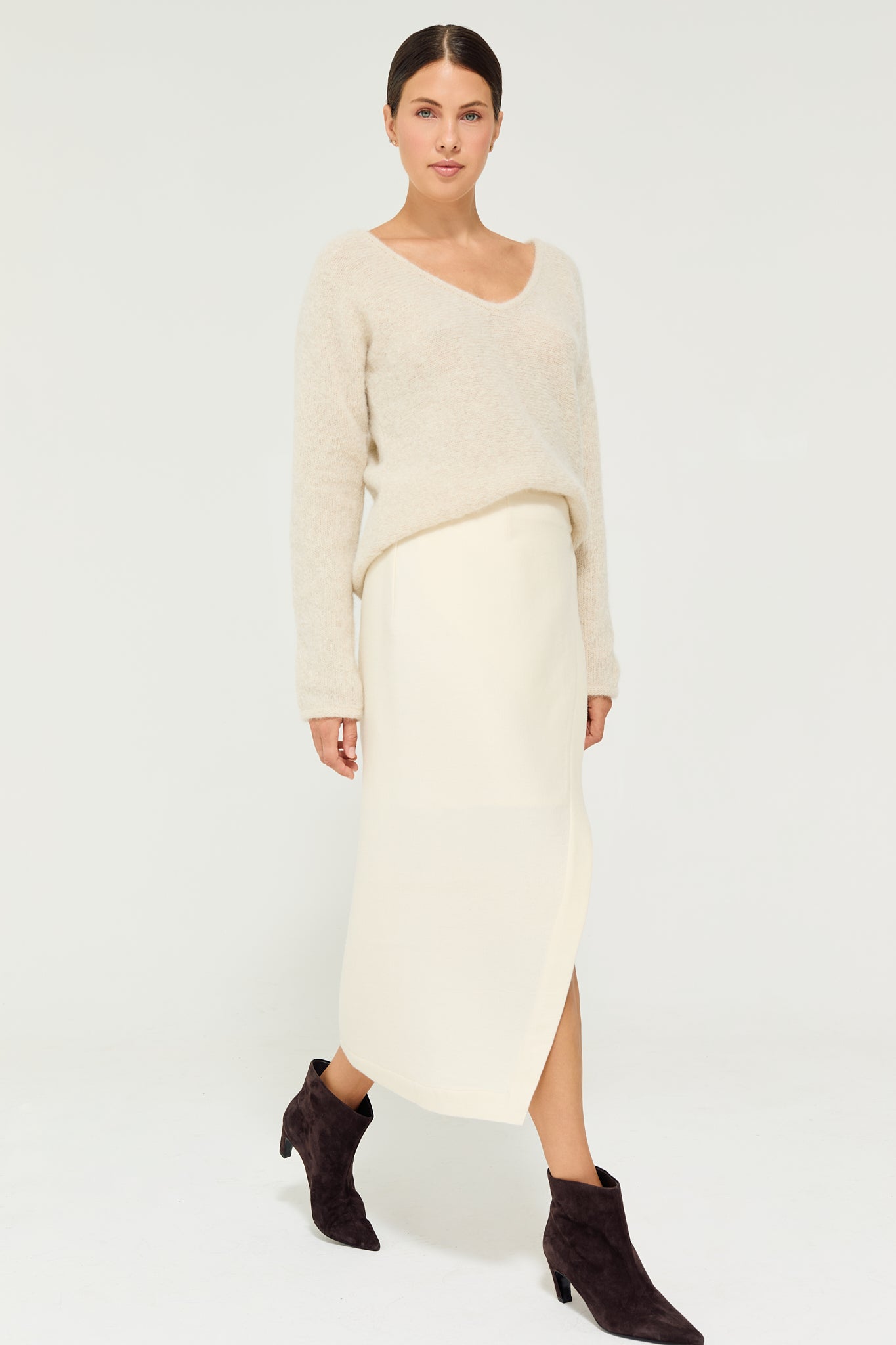 Calor Pullover in Ivory White