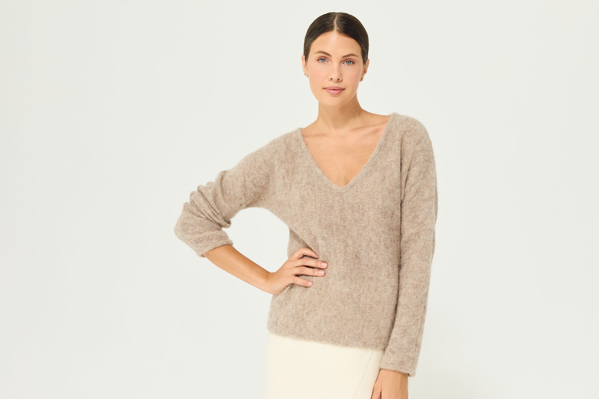 Calor Pullover in Taupe