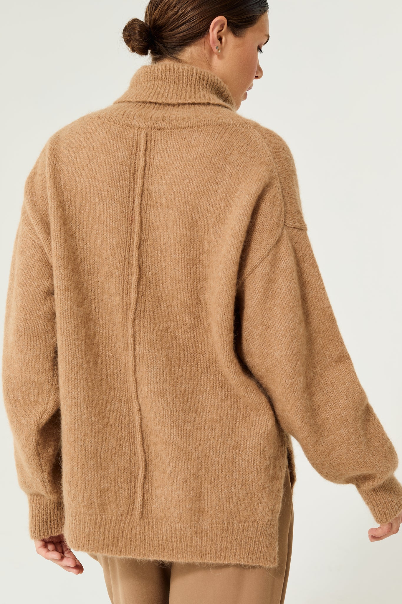 Altus Turtleneck Sweater in Brown