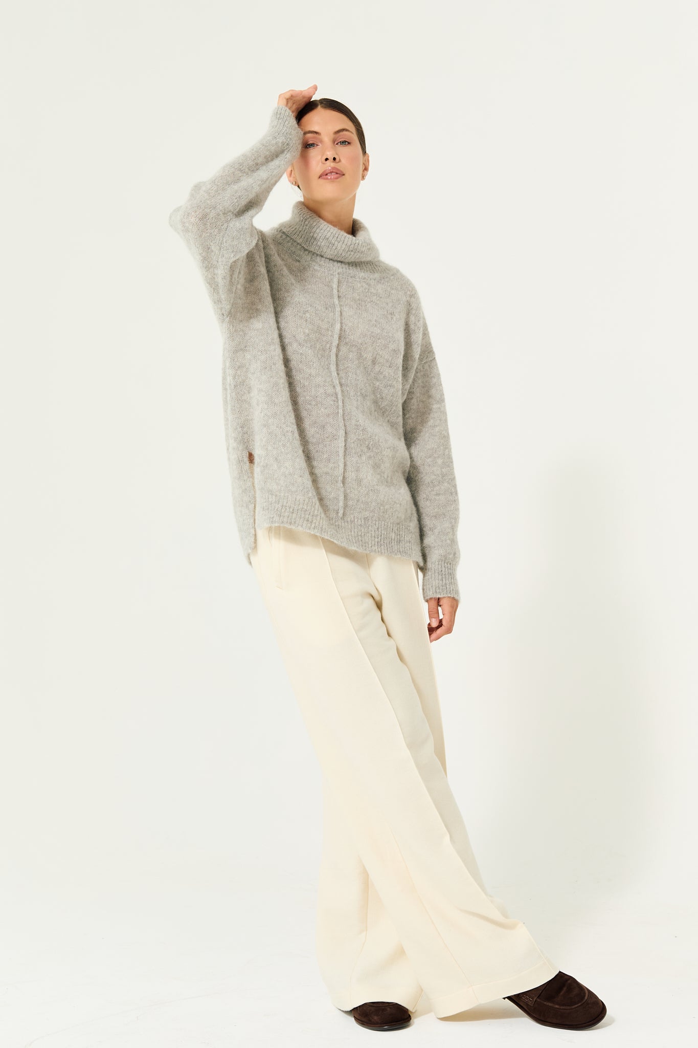 Altus Turtleneck Sweater in Grey