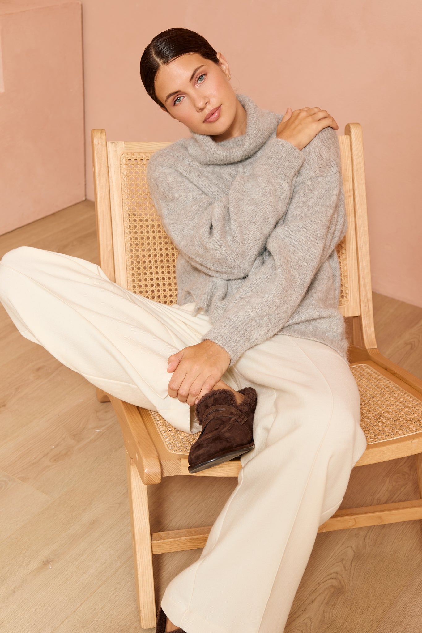 Altus Turtleneck Sweater in Grey