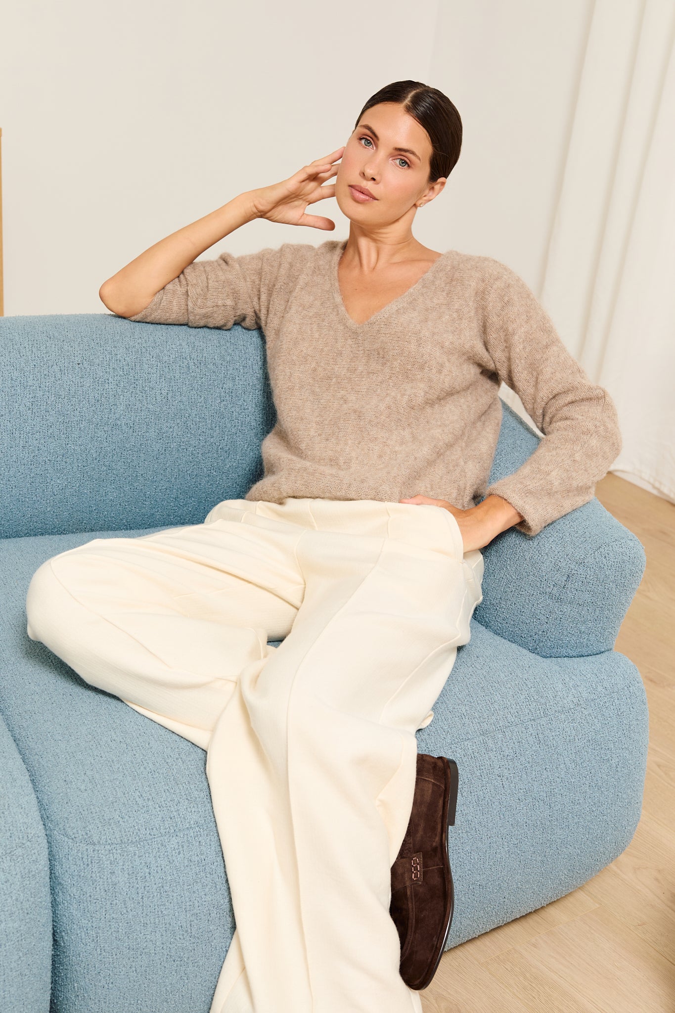 Calor Pullover in Taupe