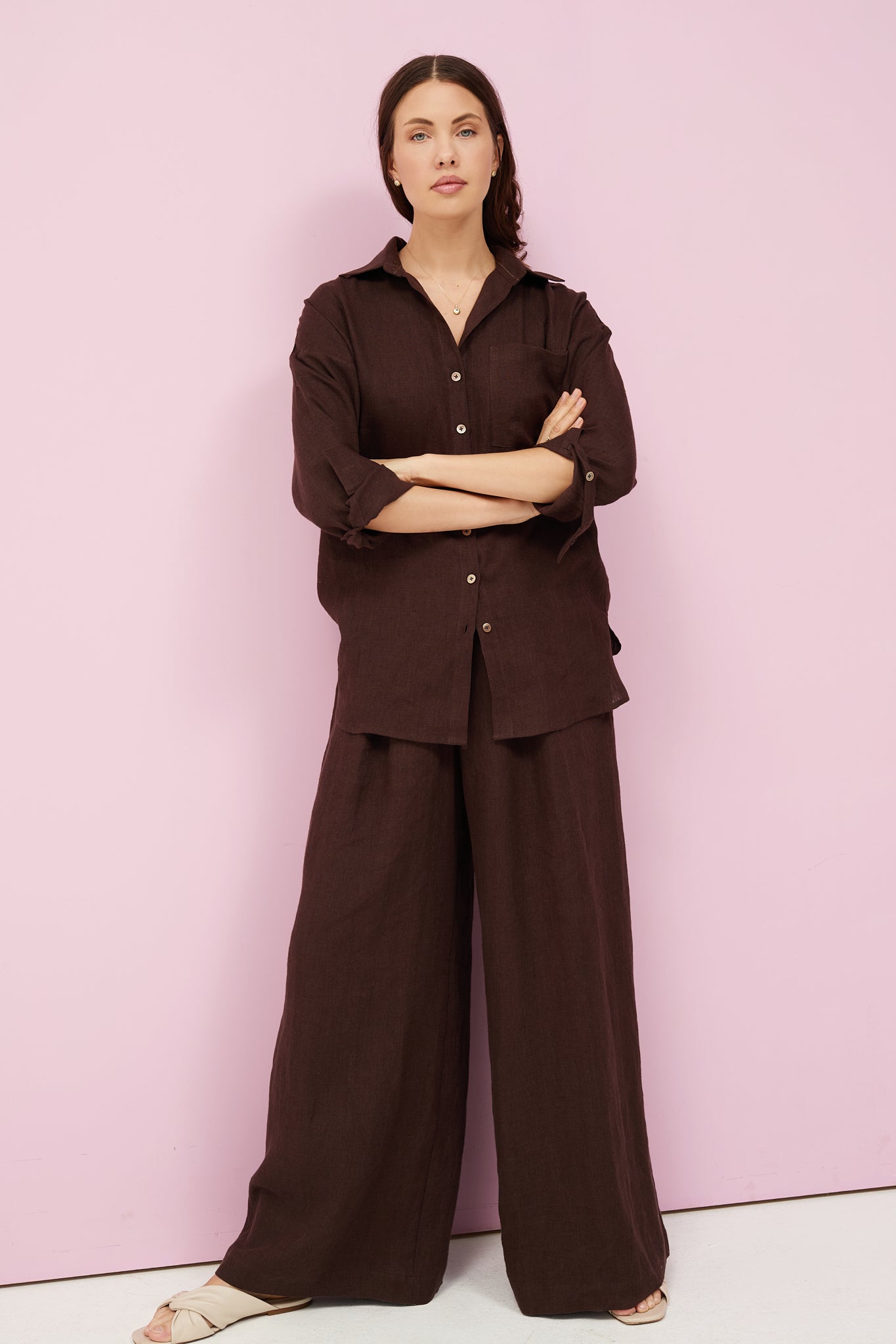 Bruna Pants in Chocolate
