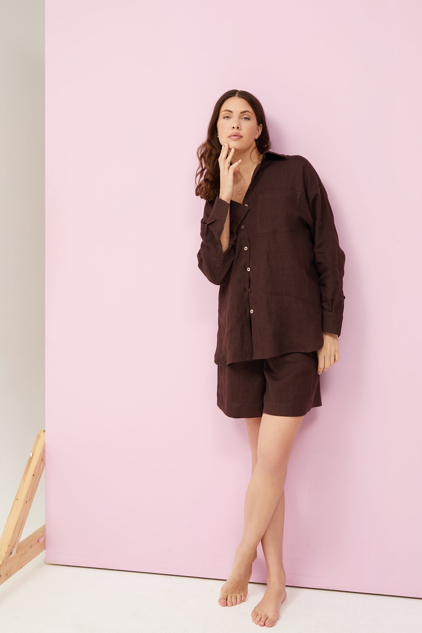 Terra shorts in Chocolate