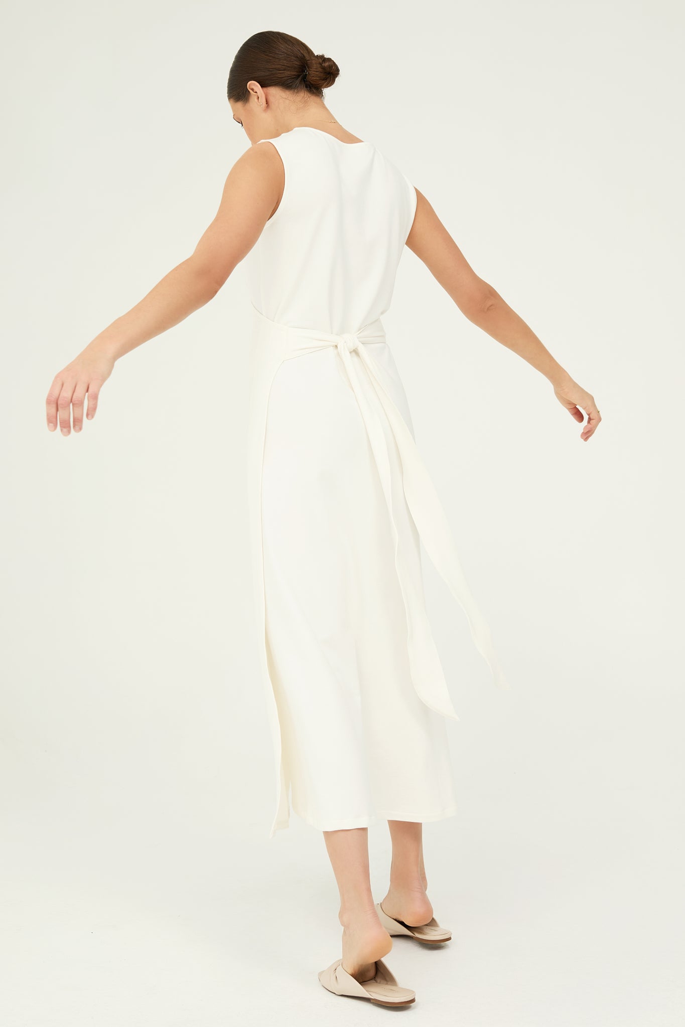 Agneta Dress in Ivory White