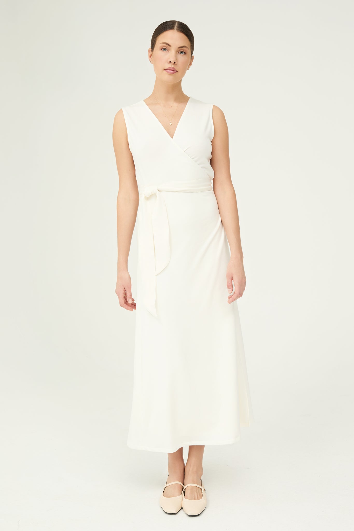 Agneta Dress in Ivory White
