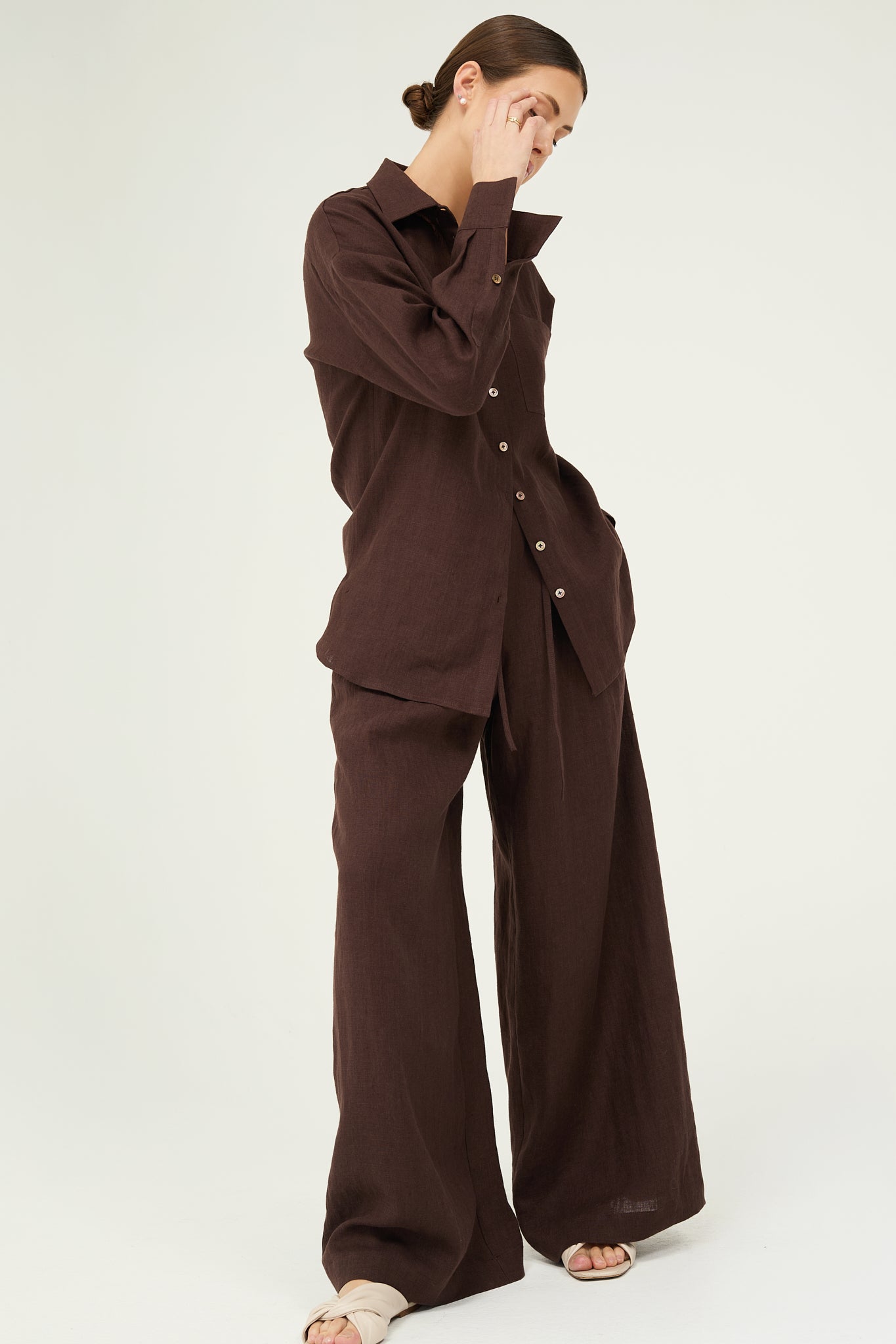 Bruna Pants in Chocolate