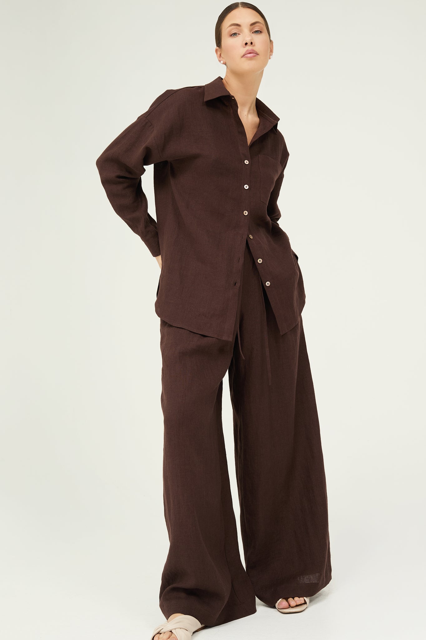 Bruna Pants in Chocolate