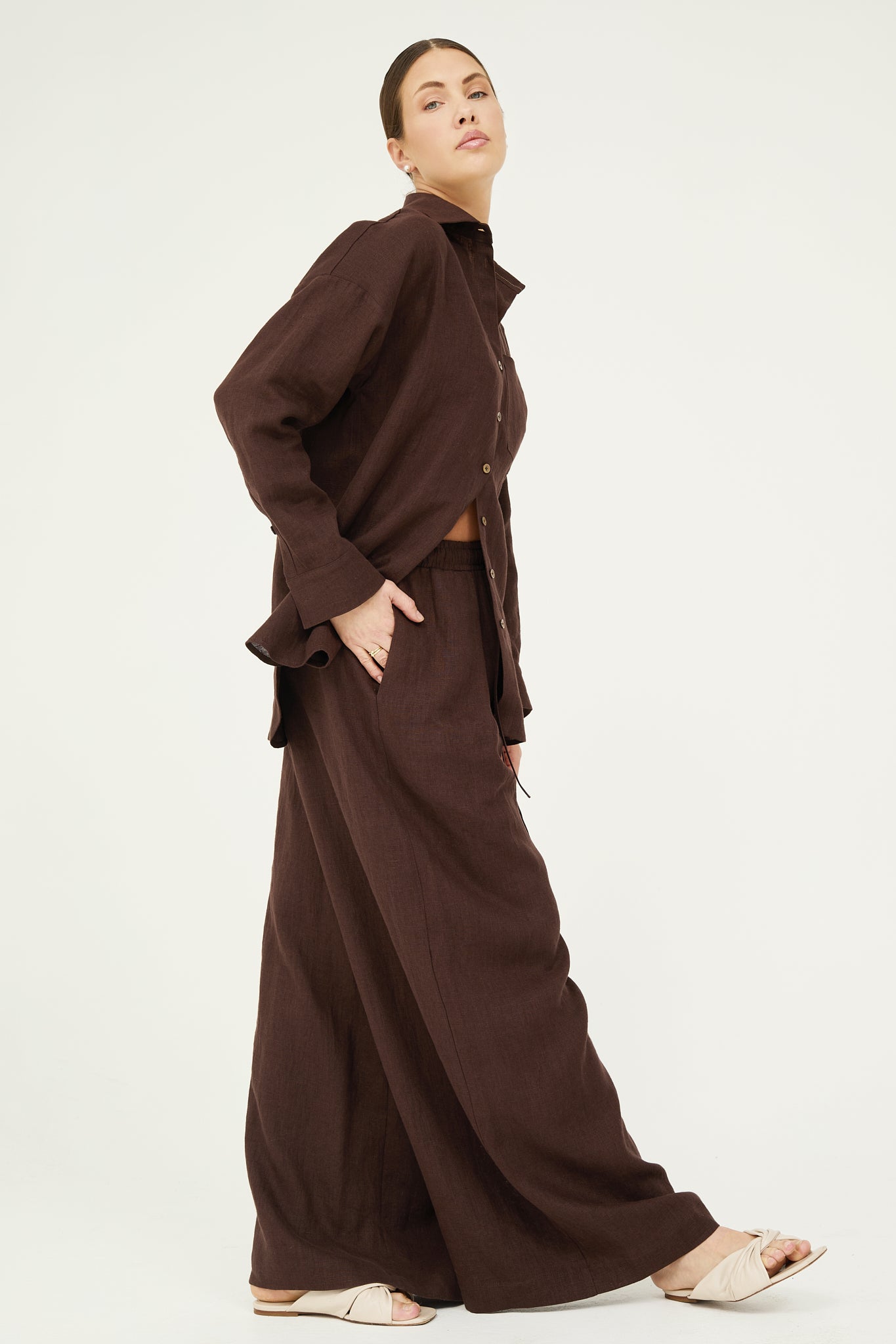 Bruna Pants in Chocolate