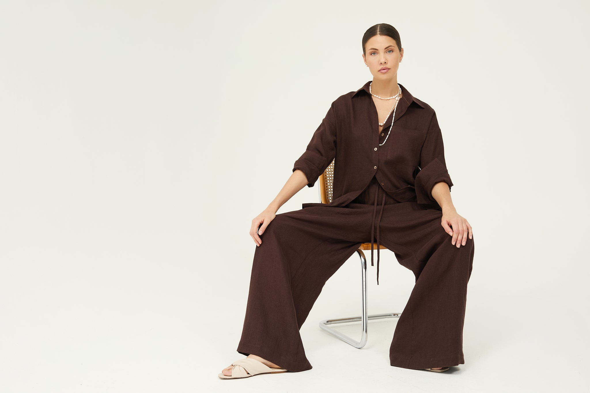Bruna Pants in Chocolate