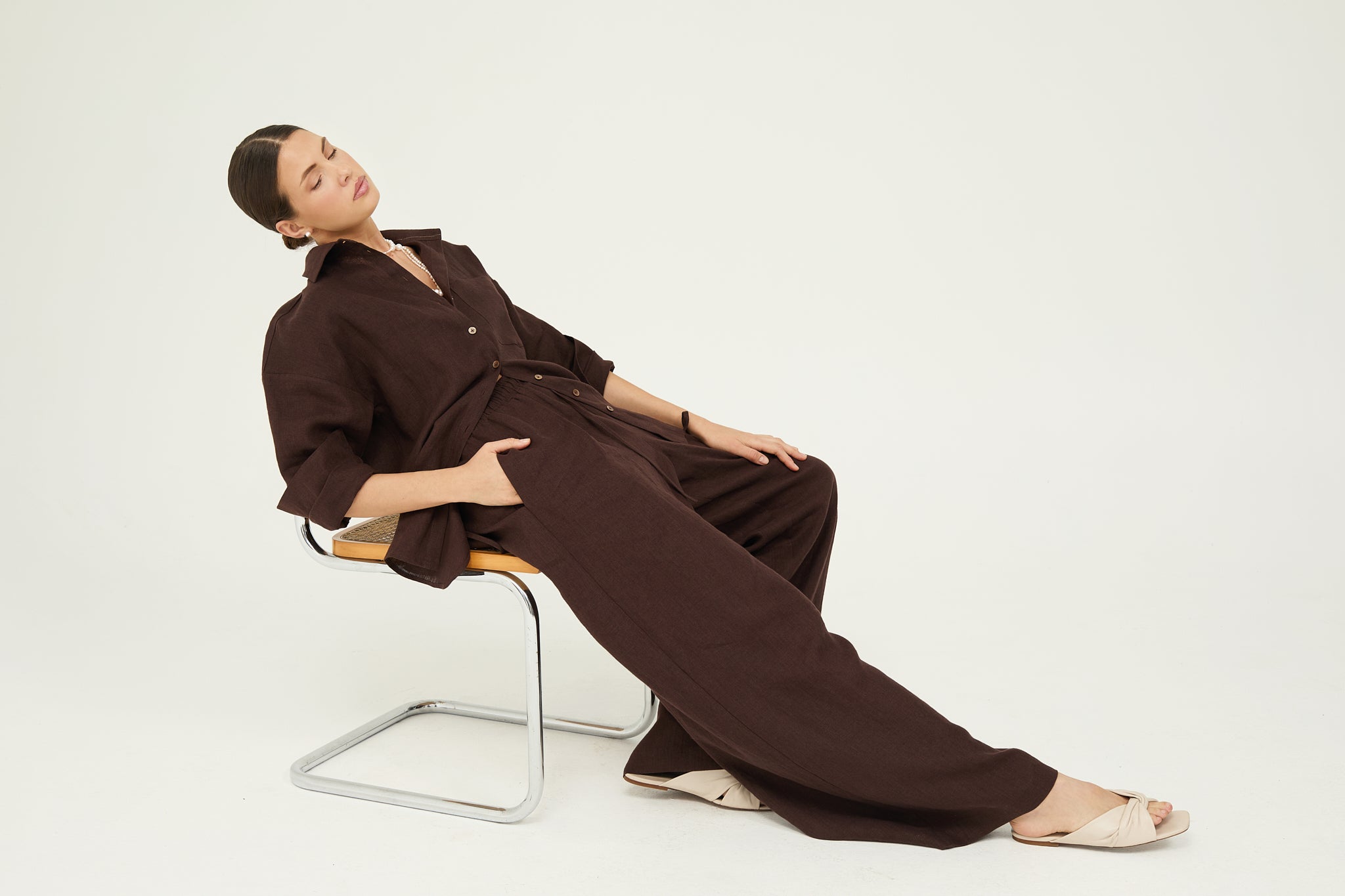 Bruna Pants in Chocolate